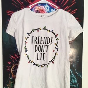 Stranger things friends don’t lie shirt